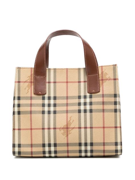 burberry fabric tote|used burberry tote.